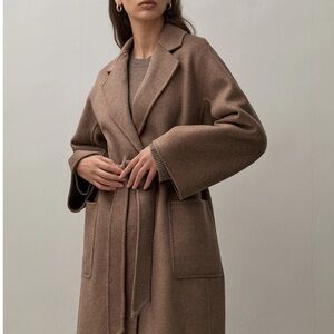 The Curated Classic Coat in Chocolate Melange